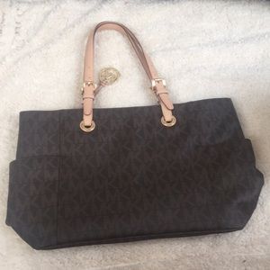 Michael Kors Monogram Laptop Tote Bag